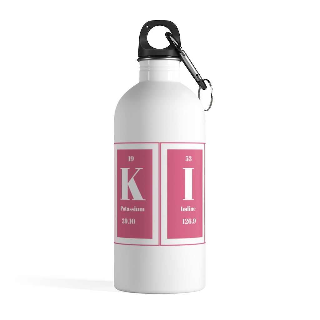 Breast Cancer Awareness Water Bottle (White)