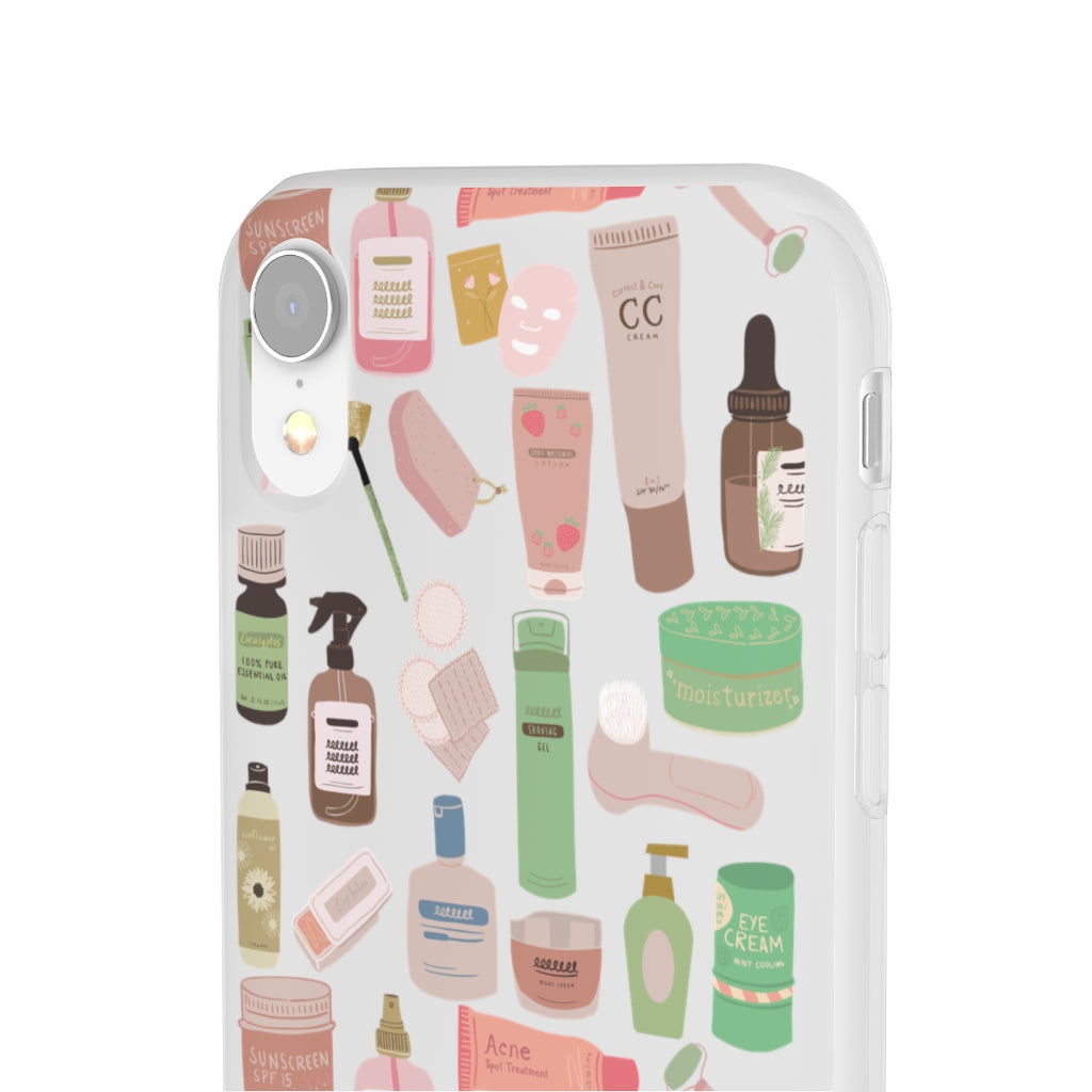 Skincare Routine iPhone Flexi Cases